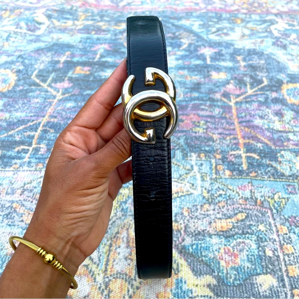 Gucci double GG buckle for waist belt 70 mm